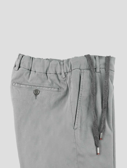 Marco Pescarolo Gray Lyocell Cotton Ea Pants