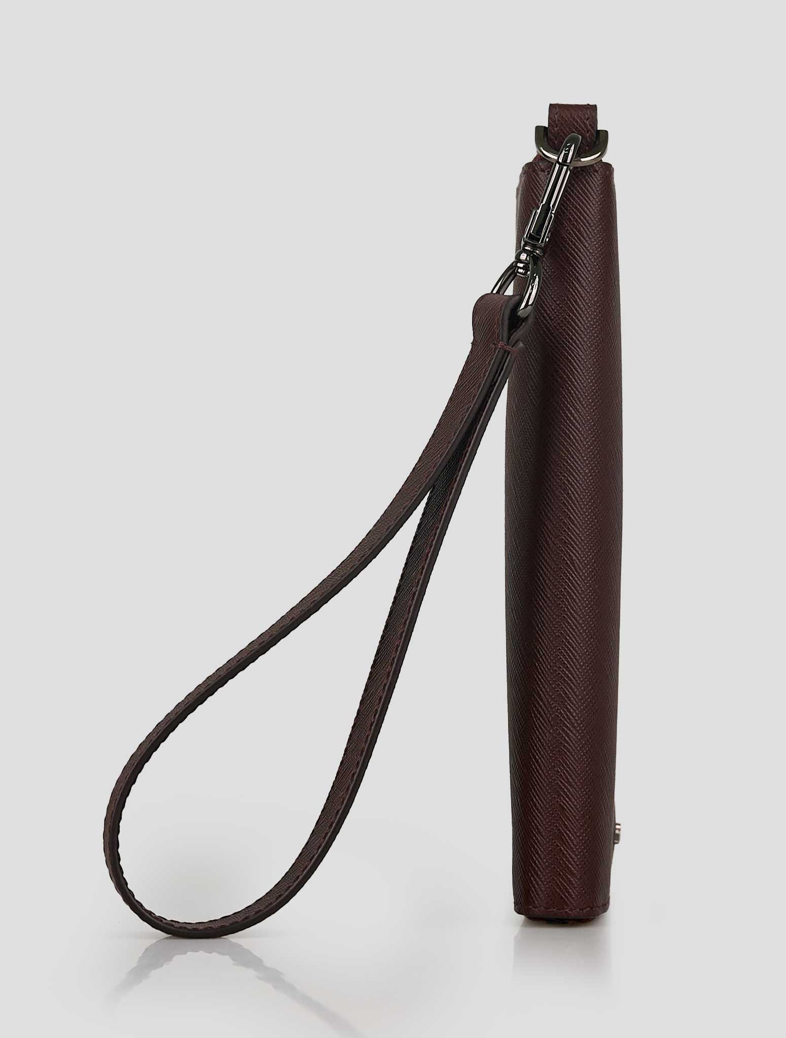 Kiton Burgundy Leather Document Holder