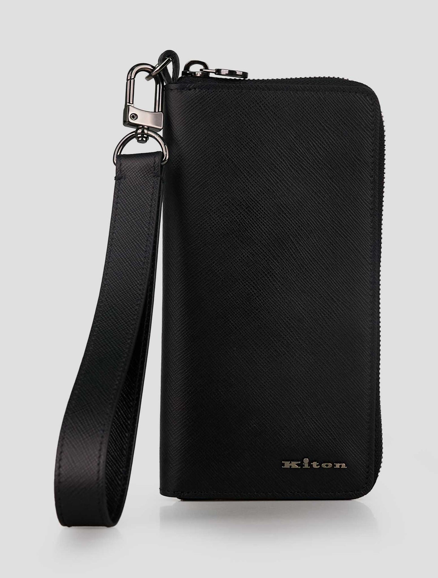 Kiton Black Leather Document Holder