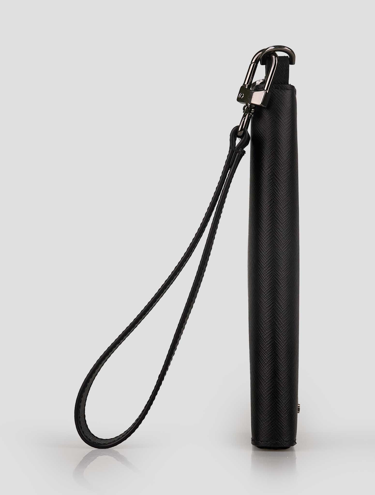 Kiton Black Leather Document Holder