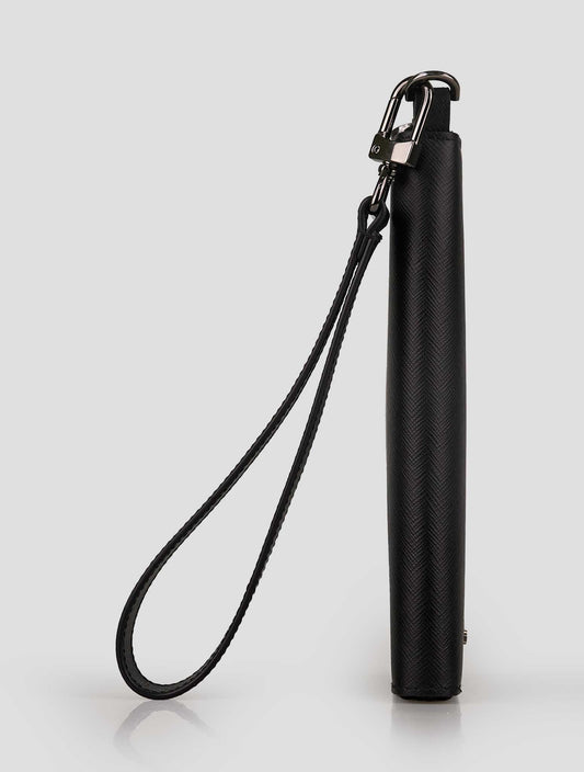 Kiton Black Leather Document Holder