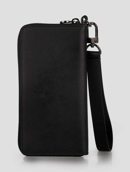Kiton Black Leather Document Holder