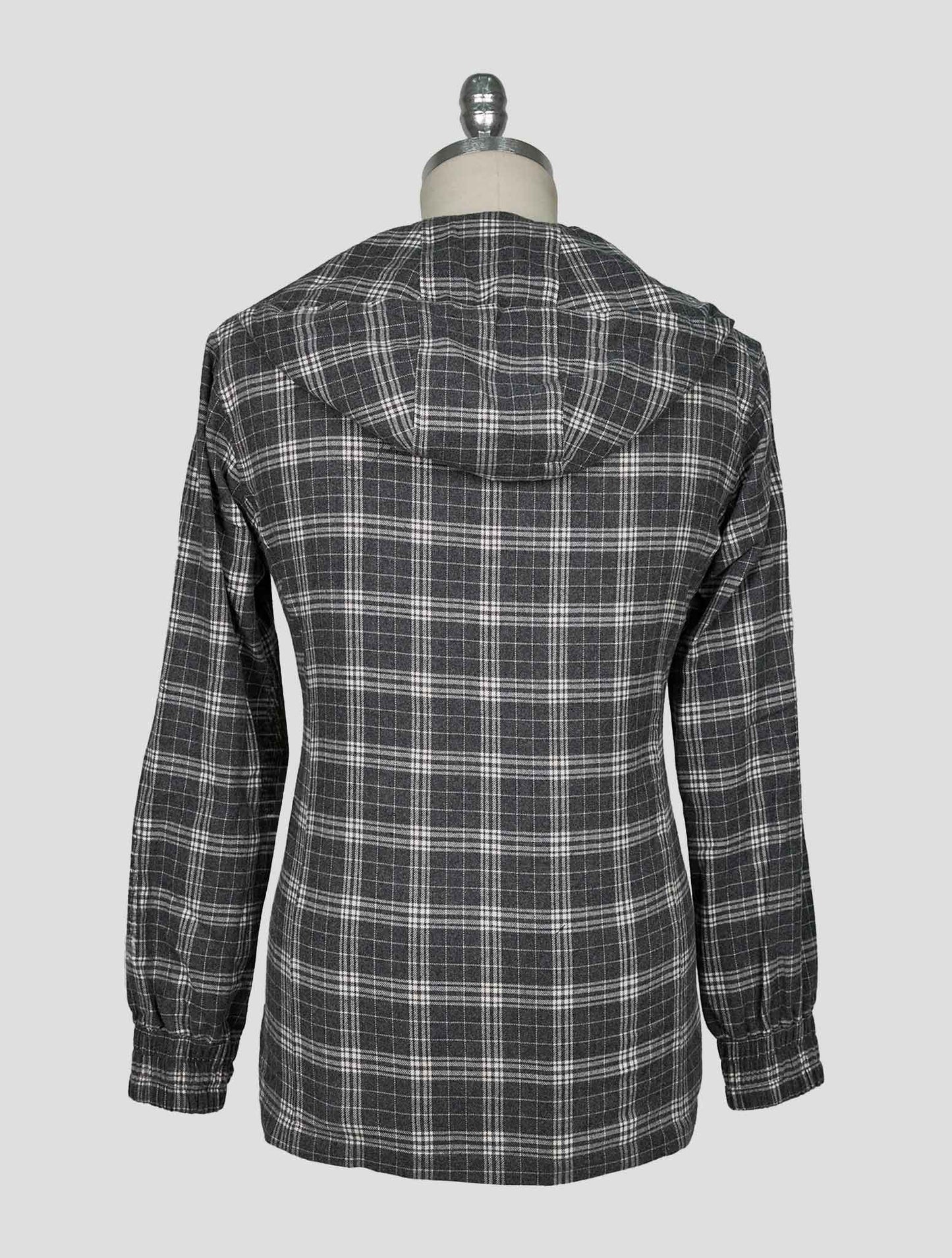 Kiton Gray White Cotton Shirt Umbi