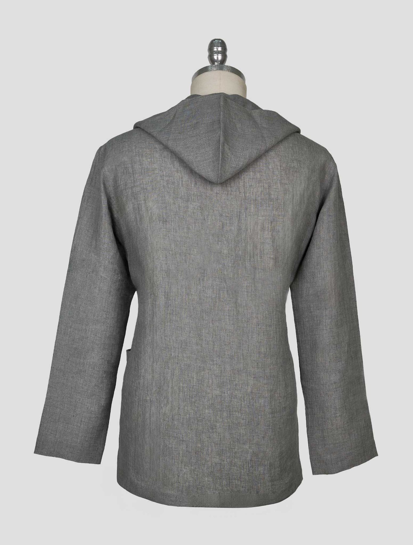 Kiton Gray Linen Overshirt Luca