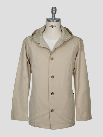 Kiton Beige Cotton Overshirt Luca