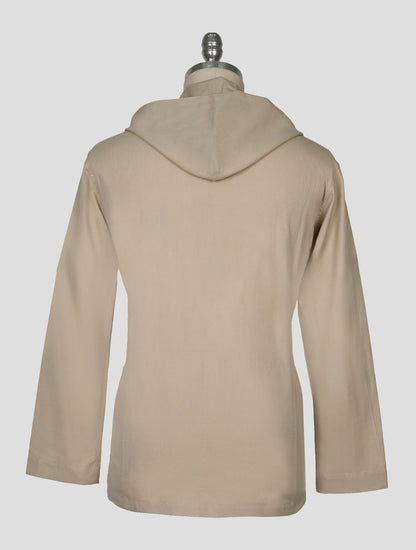 Kiton Beige Cotton Overshirt Luca