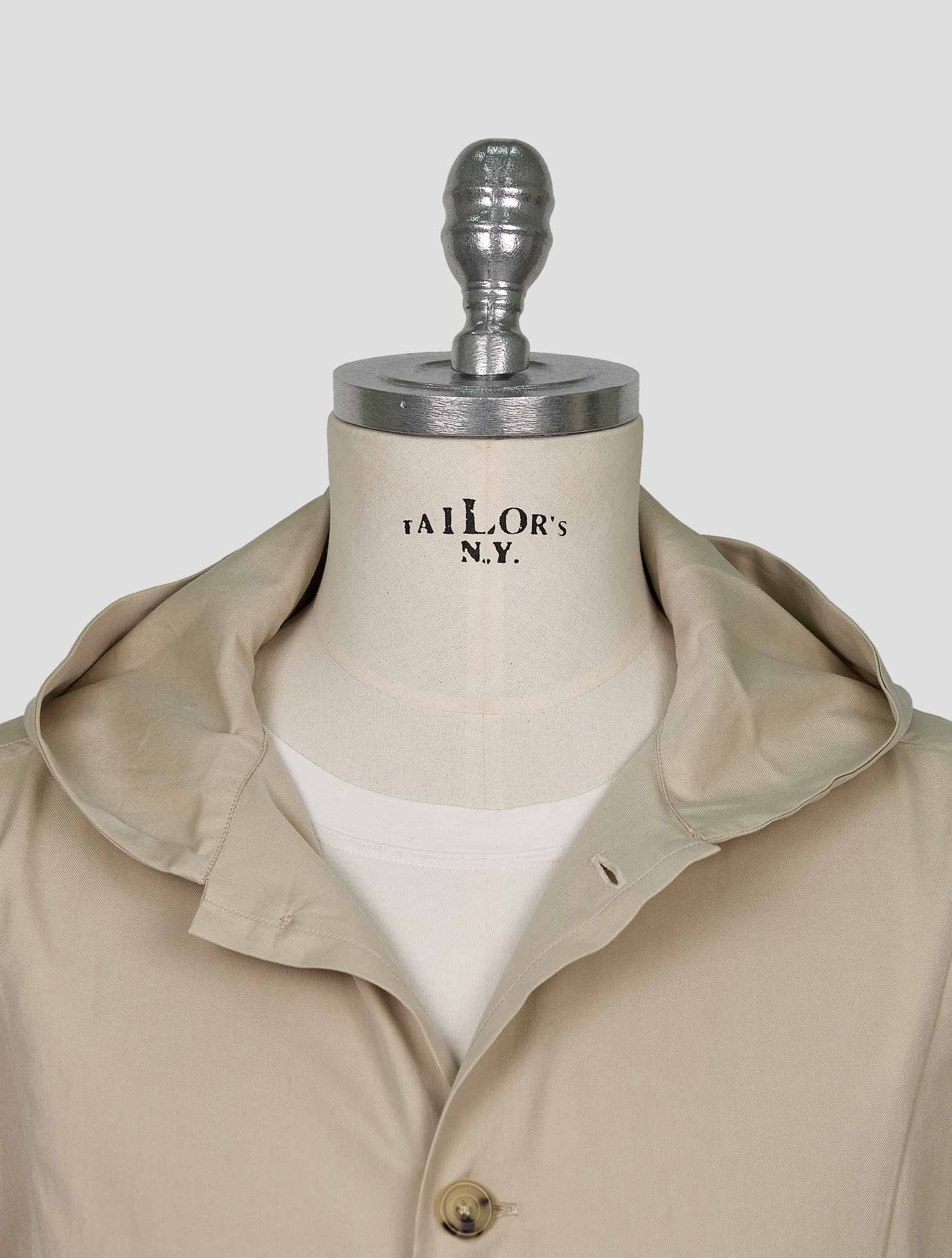 Kiton Beige Cotton Overshirt Luca