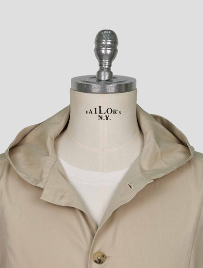 Kiton Beige Cotton Overshirt Luca