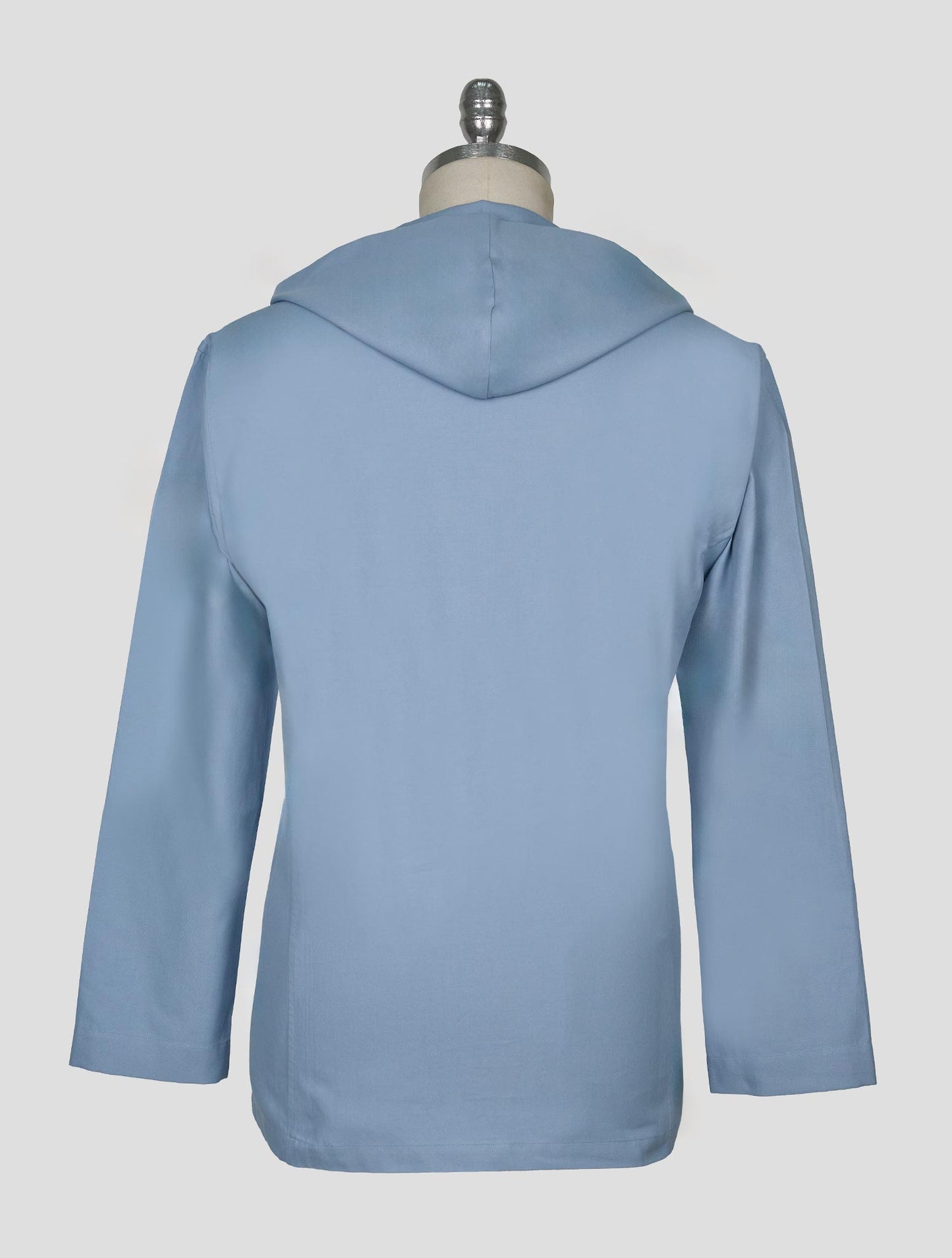 Kiton Light Blue Cotton Overshirt Luca