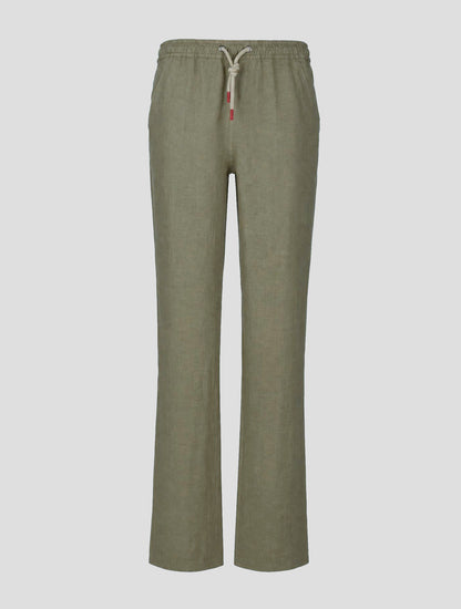 Kiton Brown Linen Pants