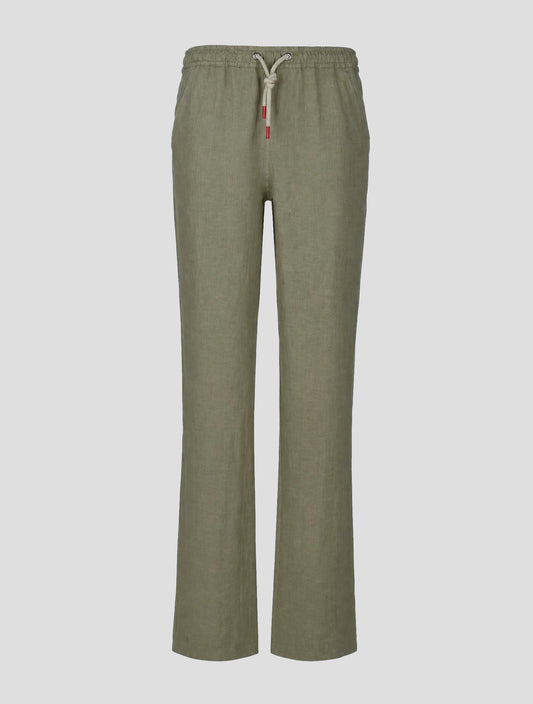 Kiton Brown Linen Pants