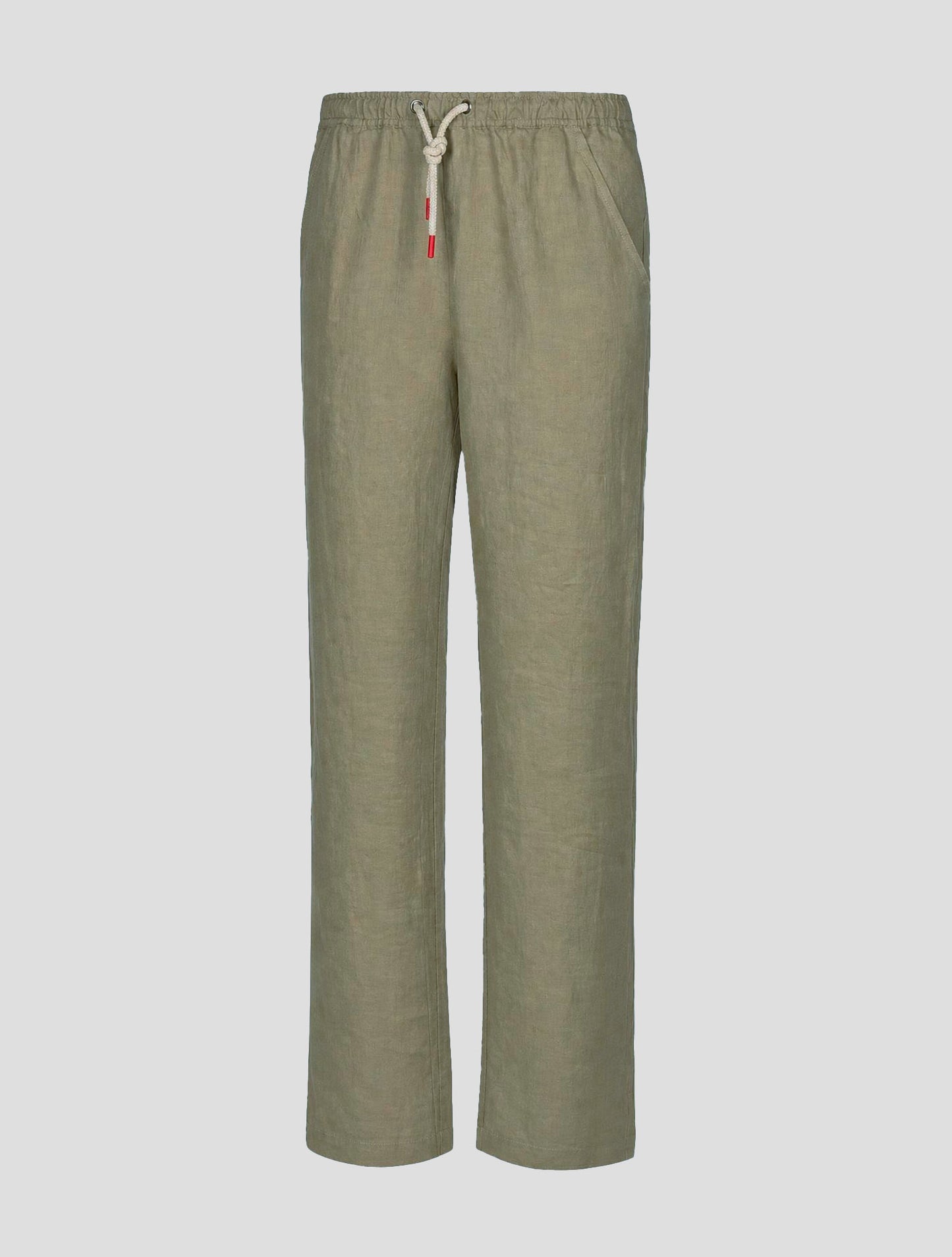 Kiton Brown Linen Pants