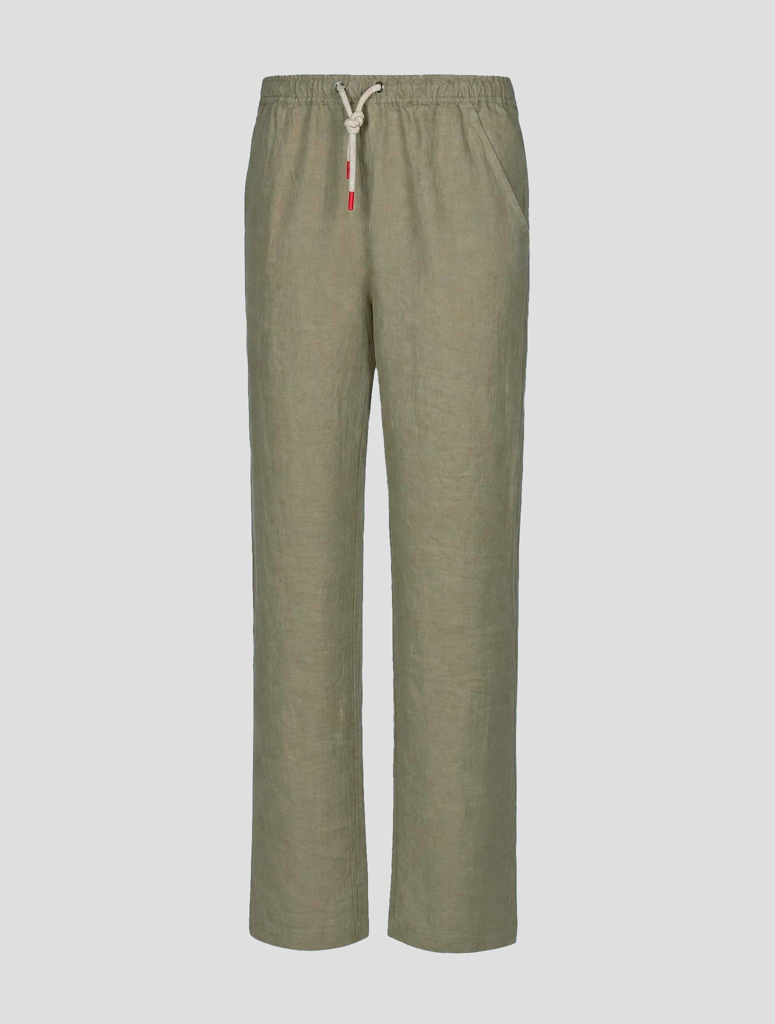 Kiton Brown Linen Pants