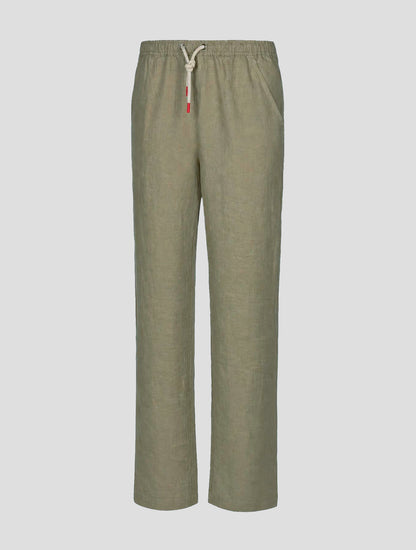 Kiton Brown Linen Pants