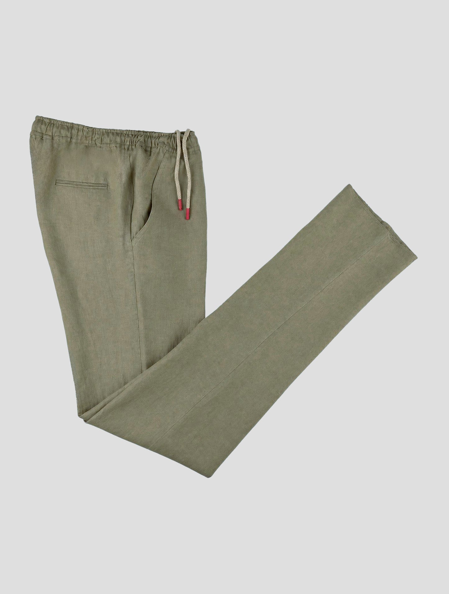 Kiton Brown Linen Pants