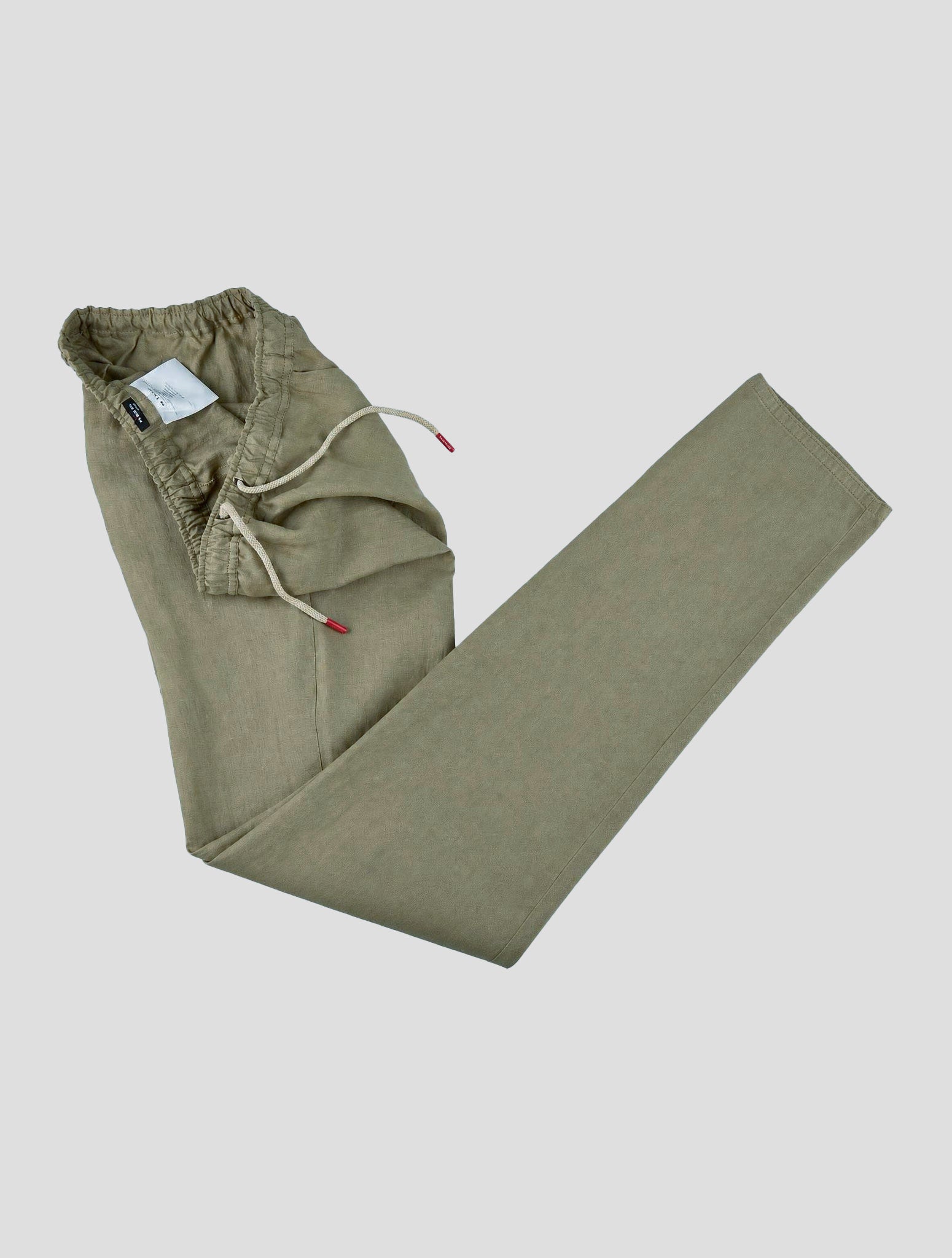 Kiton Brown Linen Pants