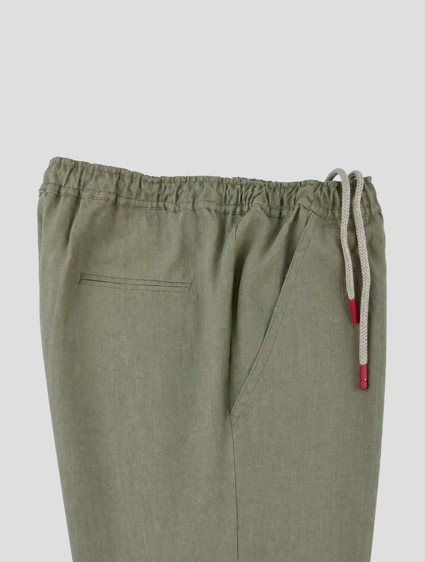 Kiton Brown Linen Pants