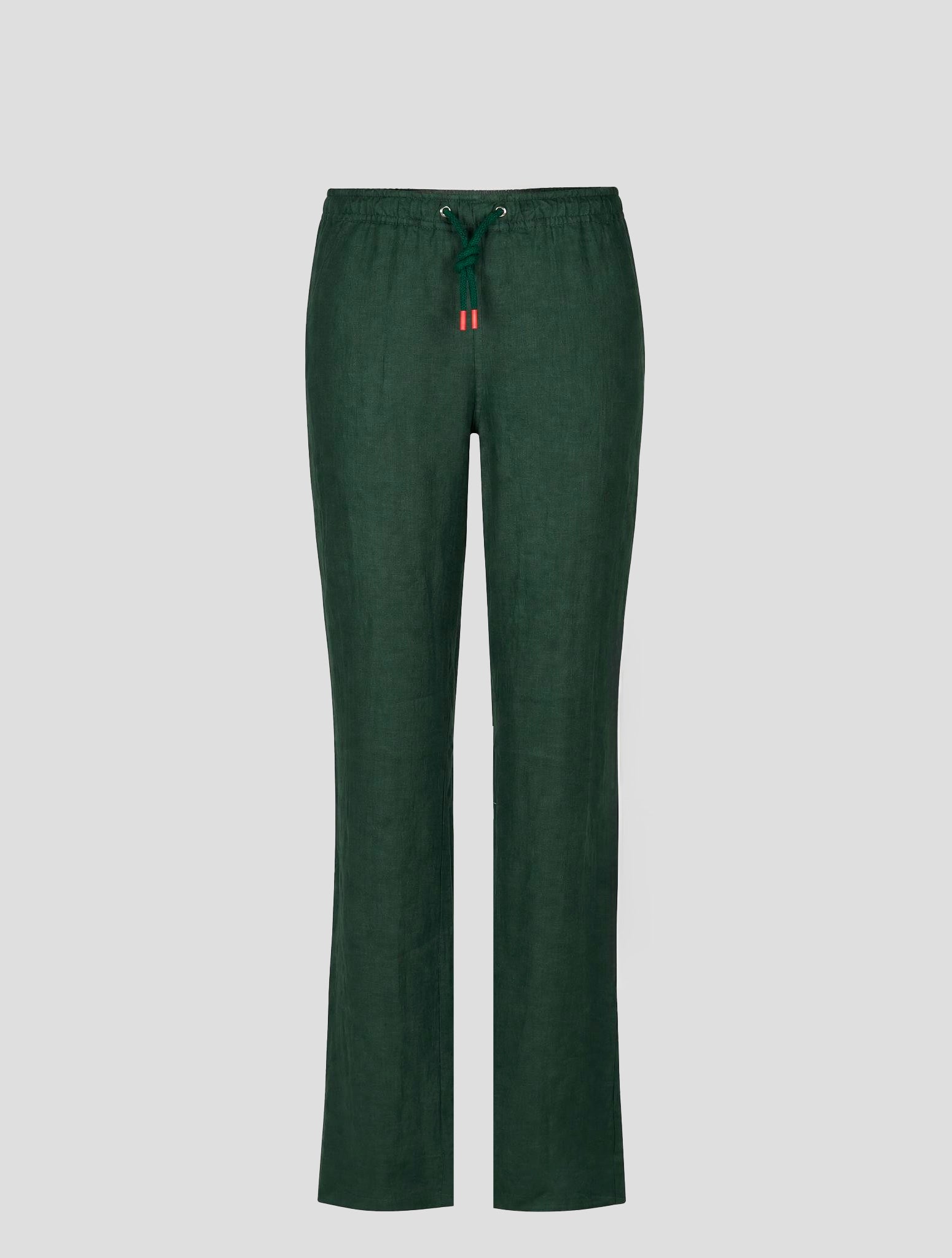 Kiton Green Linen Pants