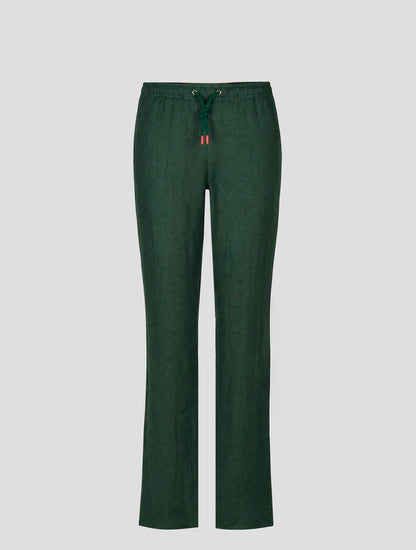Kiton Green Linen Pants