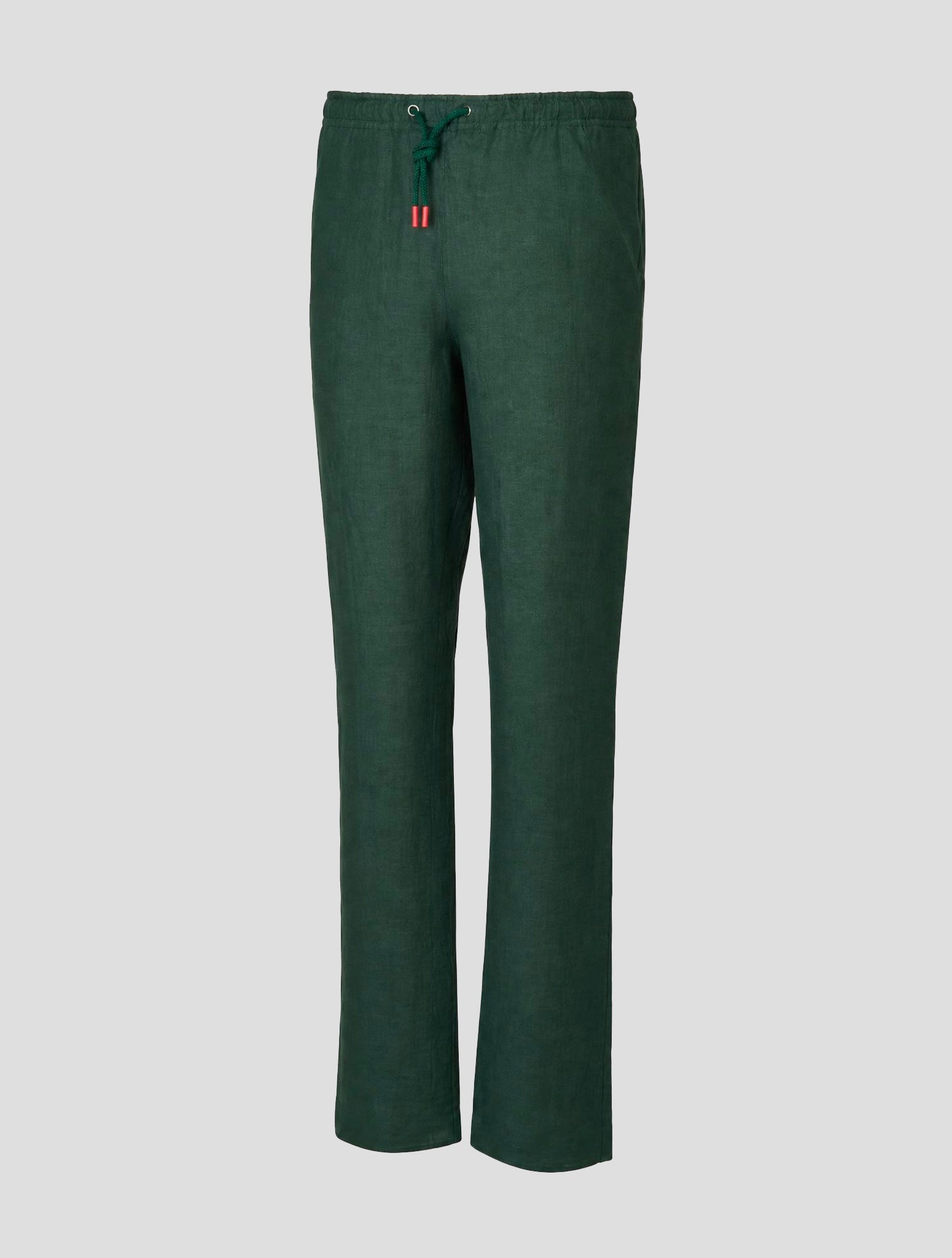 Kiton Green Linen Pants