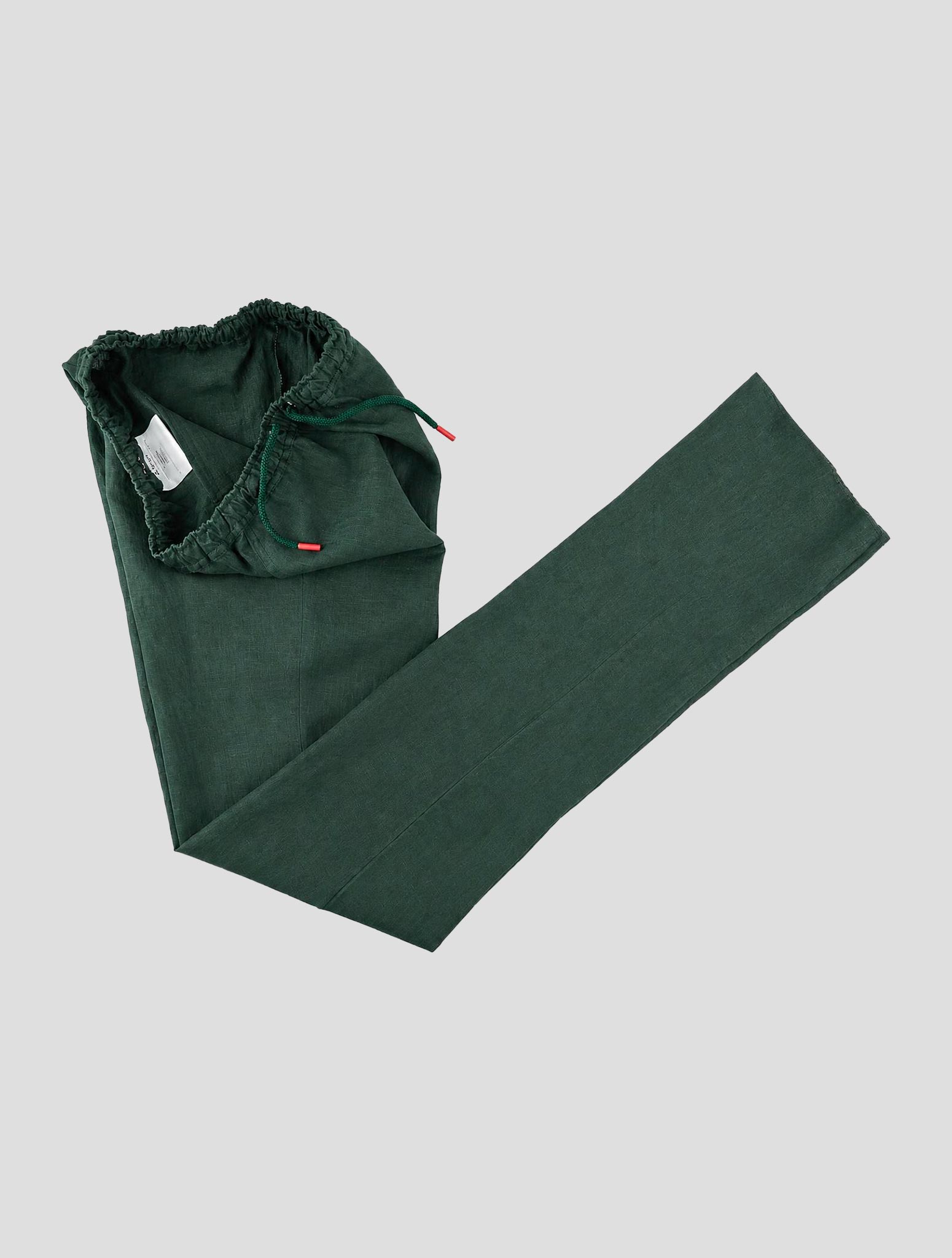 Kiton Green Linen Pants