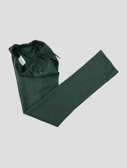 Kiton Green Linen Pants