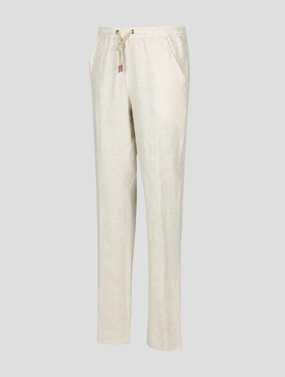 Kiton Beige Linen Pants
