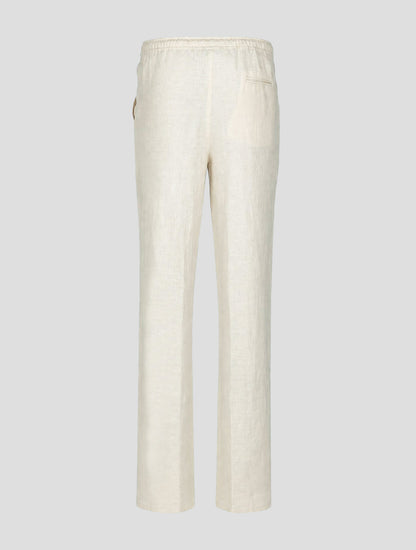 Kiton Beige Linen Pants