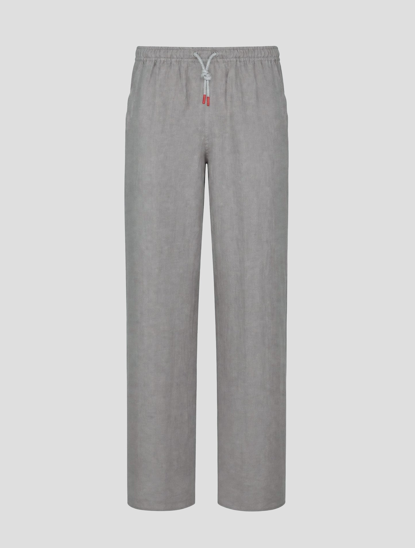 Kiton Gray Linen Pants