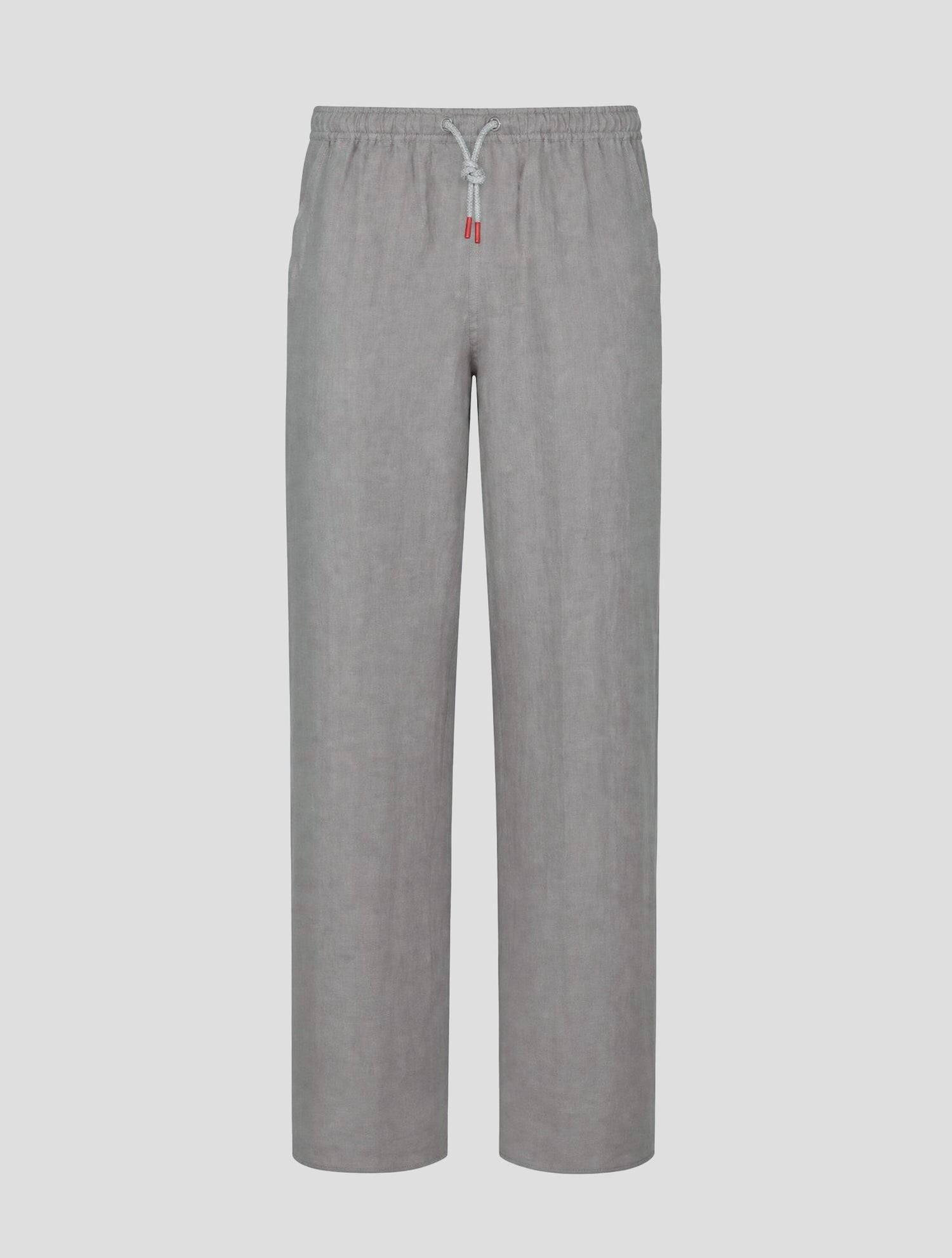 Kiton Gray Linen Pants