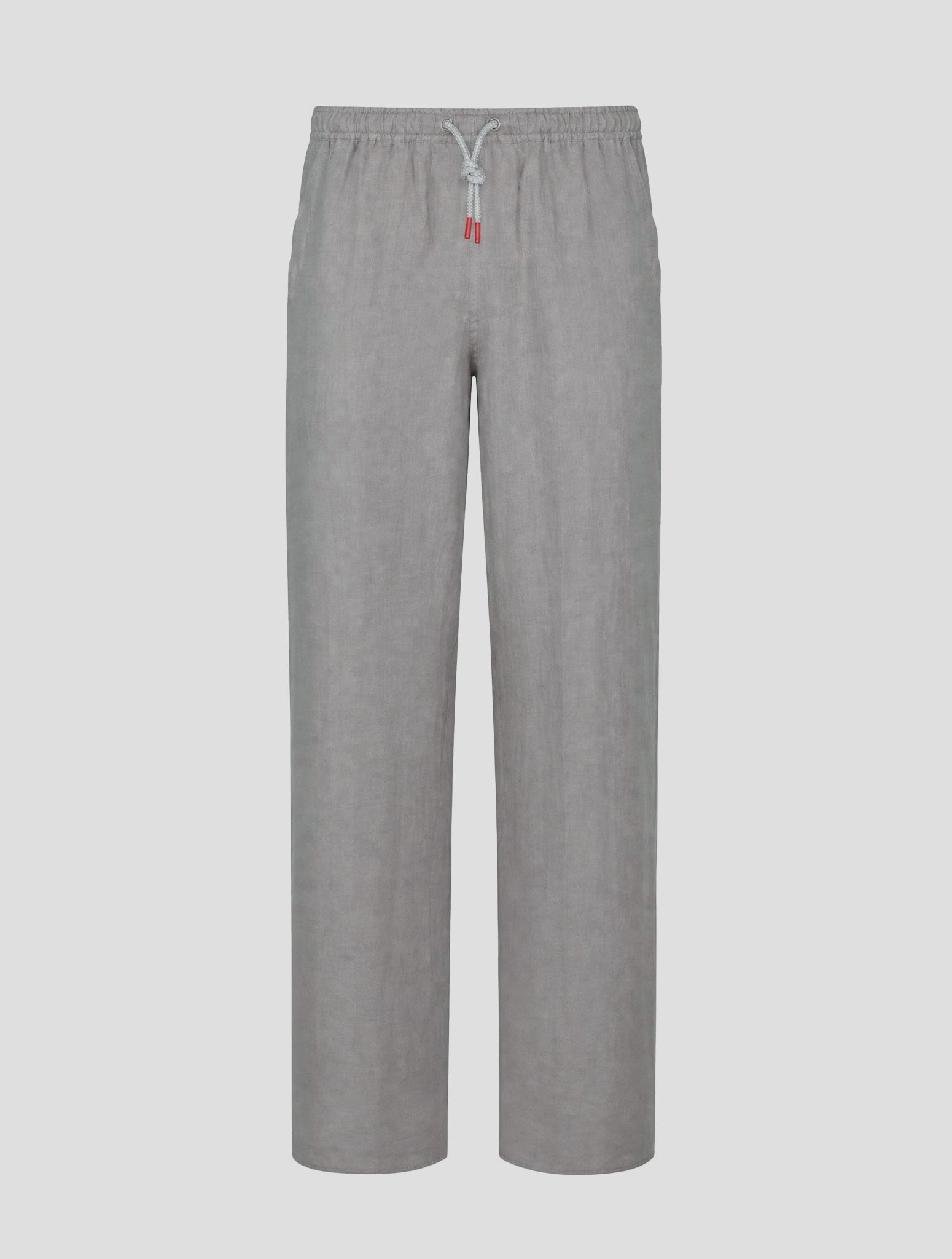 Kiton Gray Linen Pants