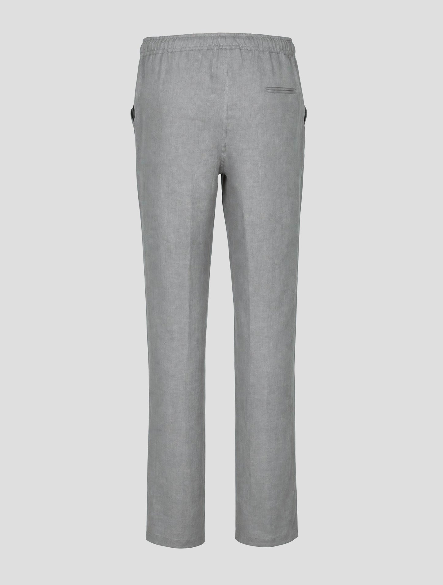 Kiton Gray Linen Pants