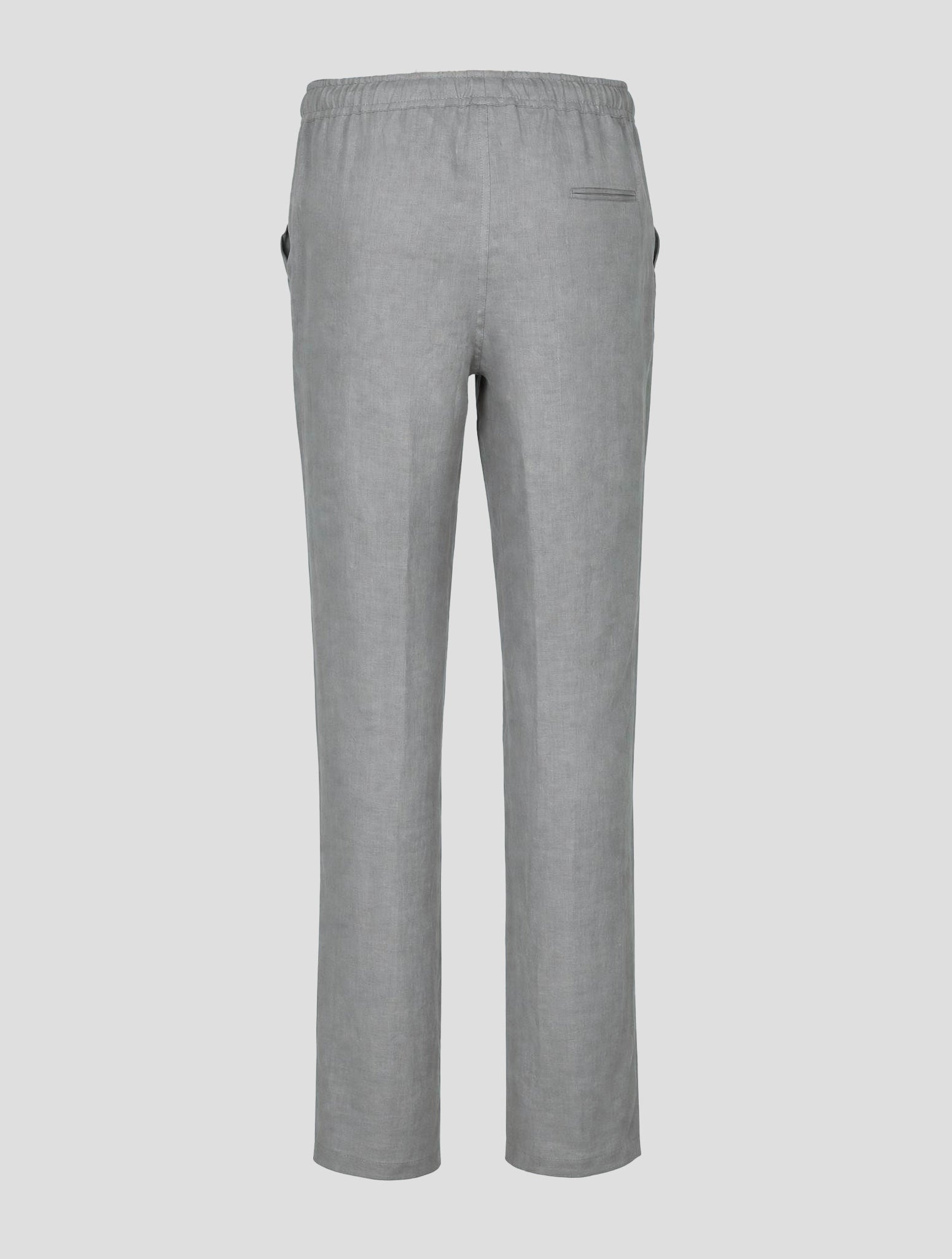 Kiton Gray Linen Pants