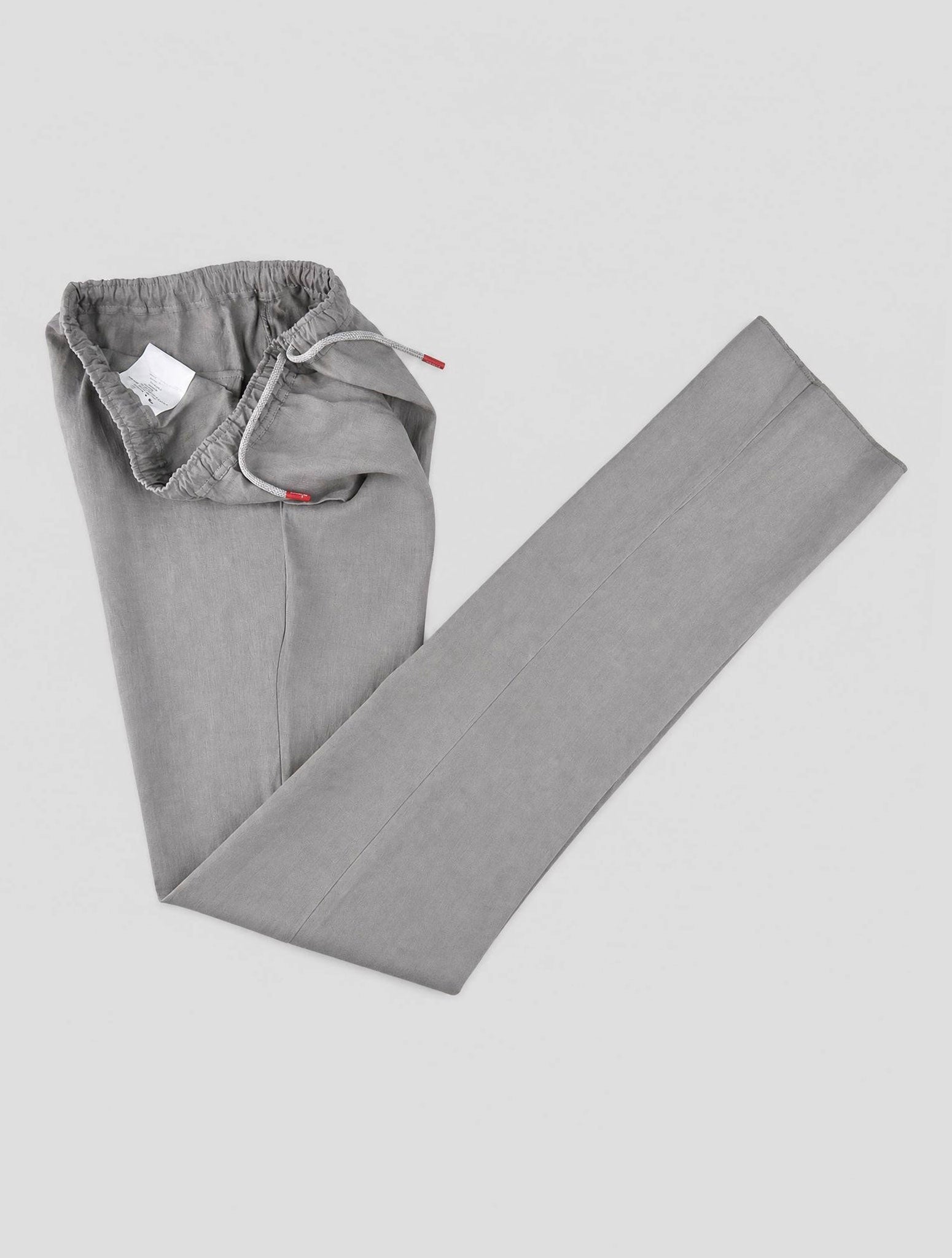 Kiton Gray Linen Pants