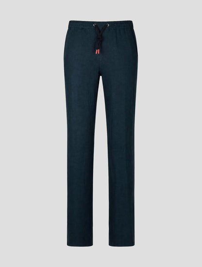Kiton Blue Linen Pants