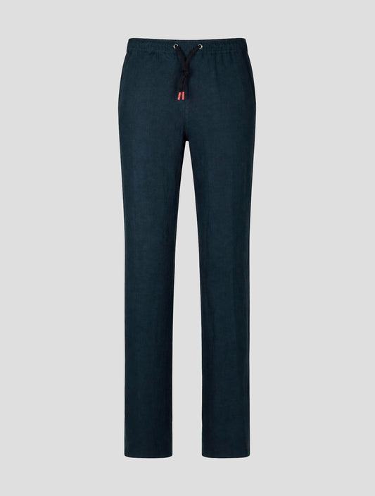 Kiton Blue Linen Pants