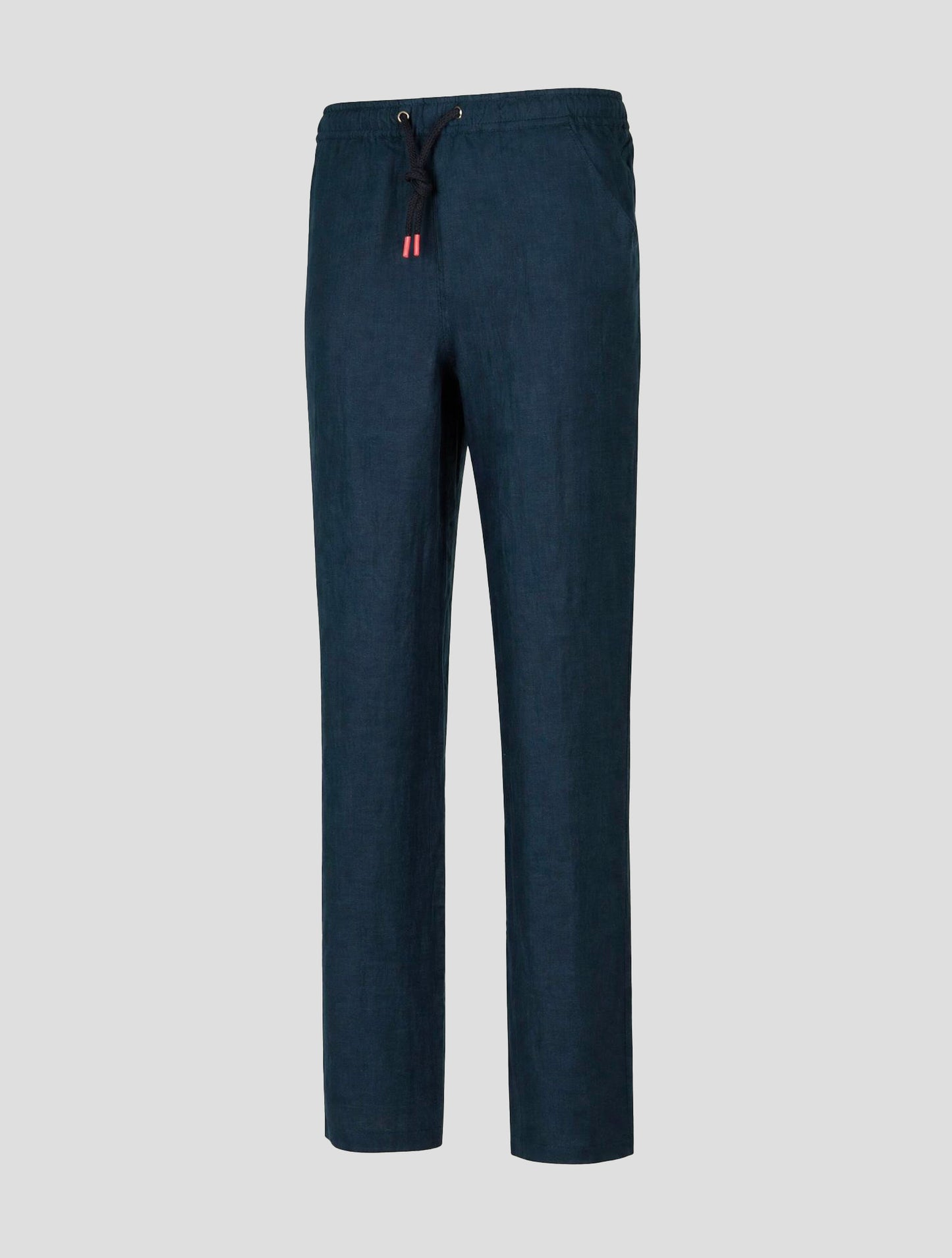 Kiton Blue Linen Pants