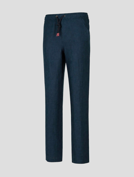 Kiton Blue Linen Pants