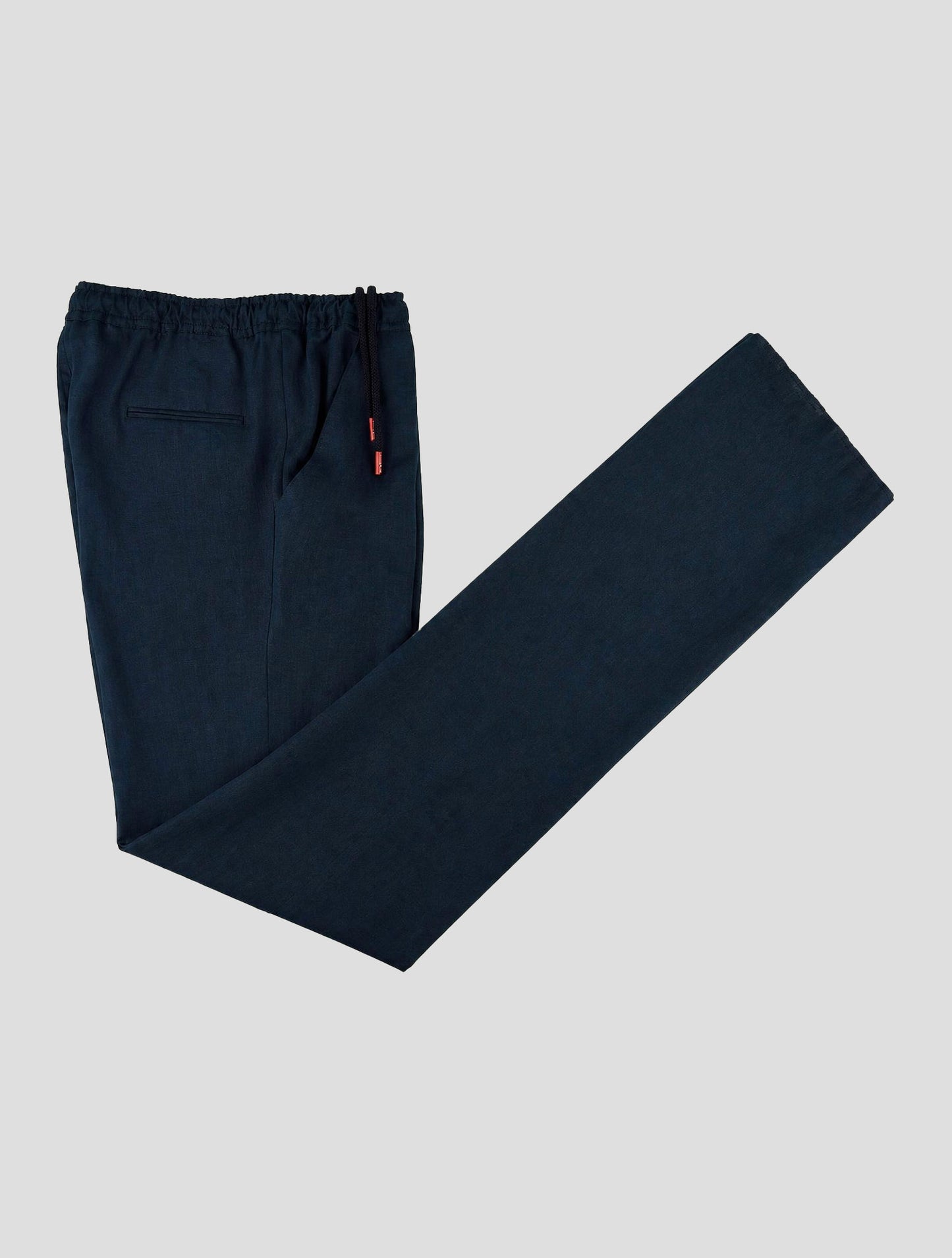 Kiton Blue Linen Pants