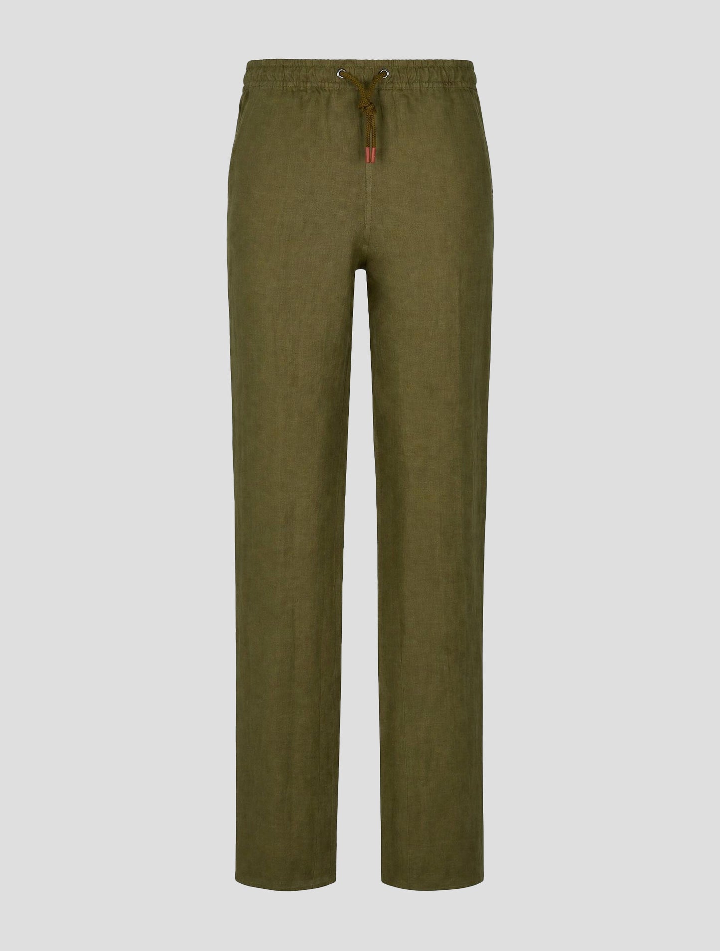 Kiton Green Linen Pants