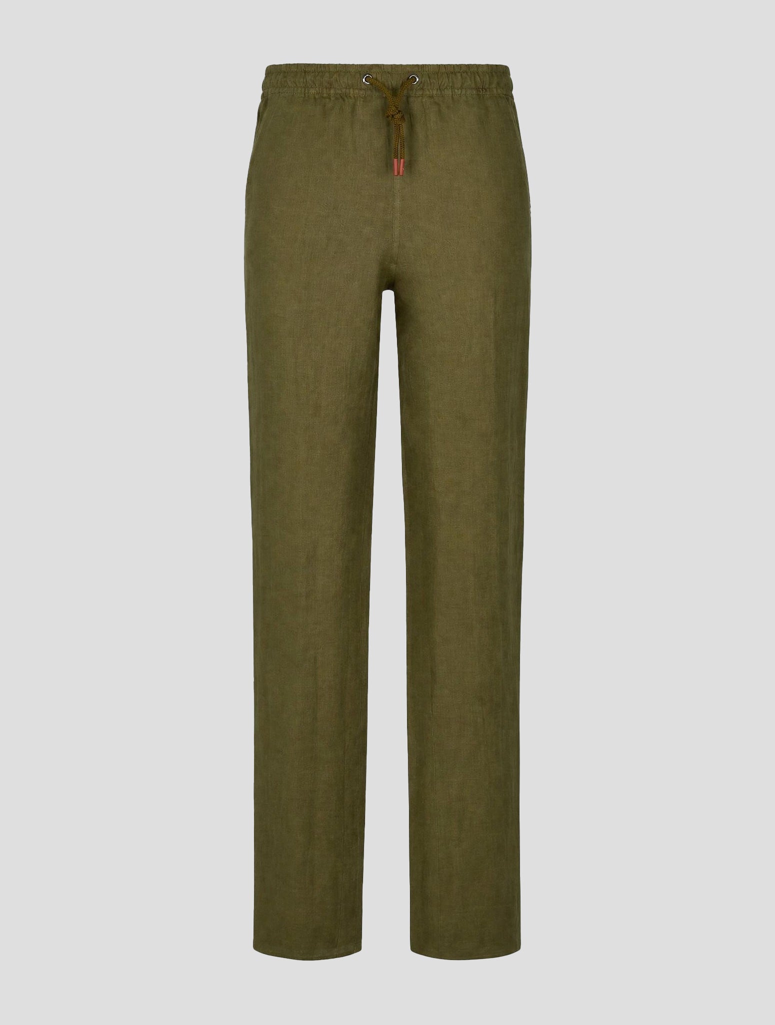 Kiton Green Linen Pants