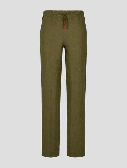 Kiton Green Linen Pants