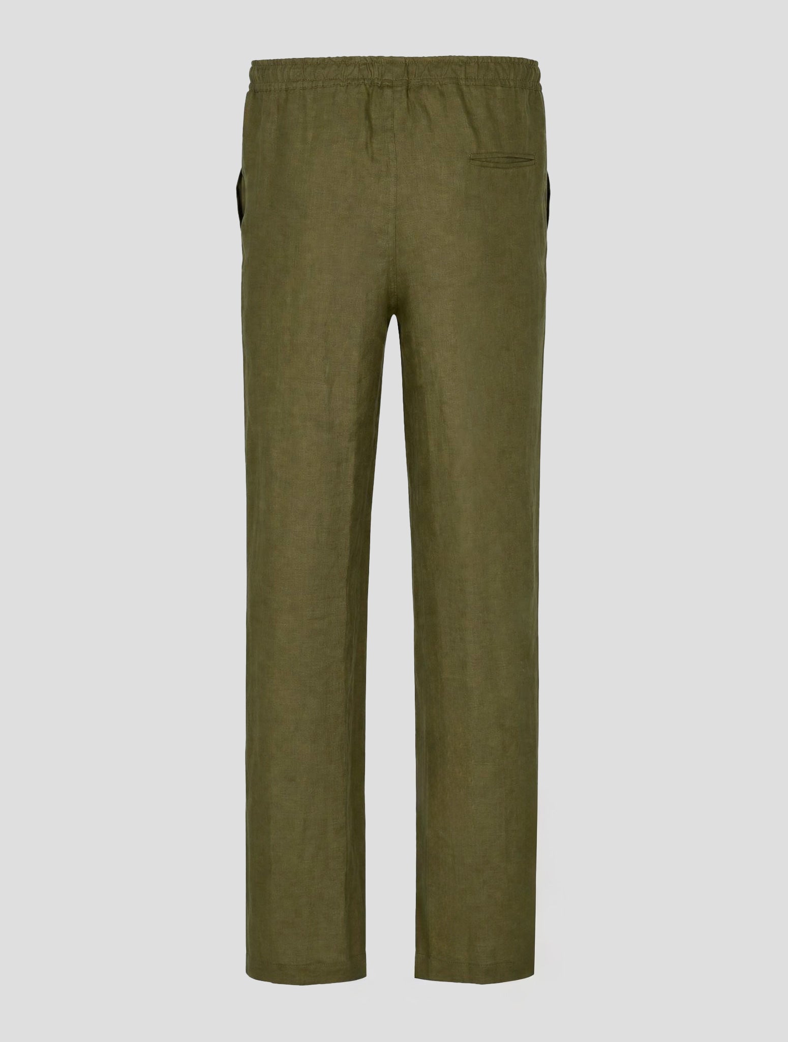 Kiton Green Linen Pants