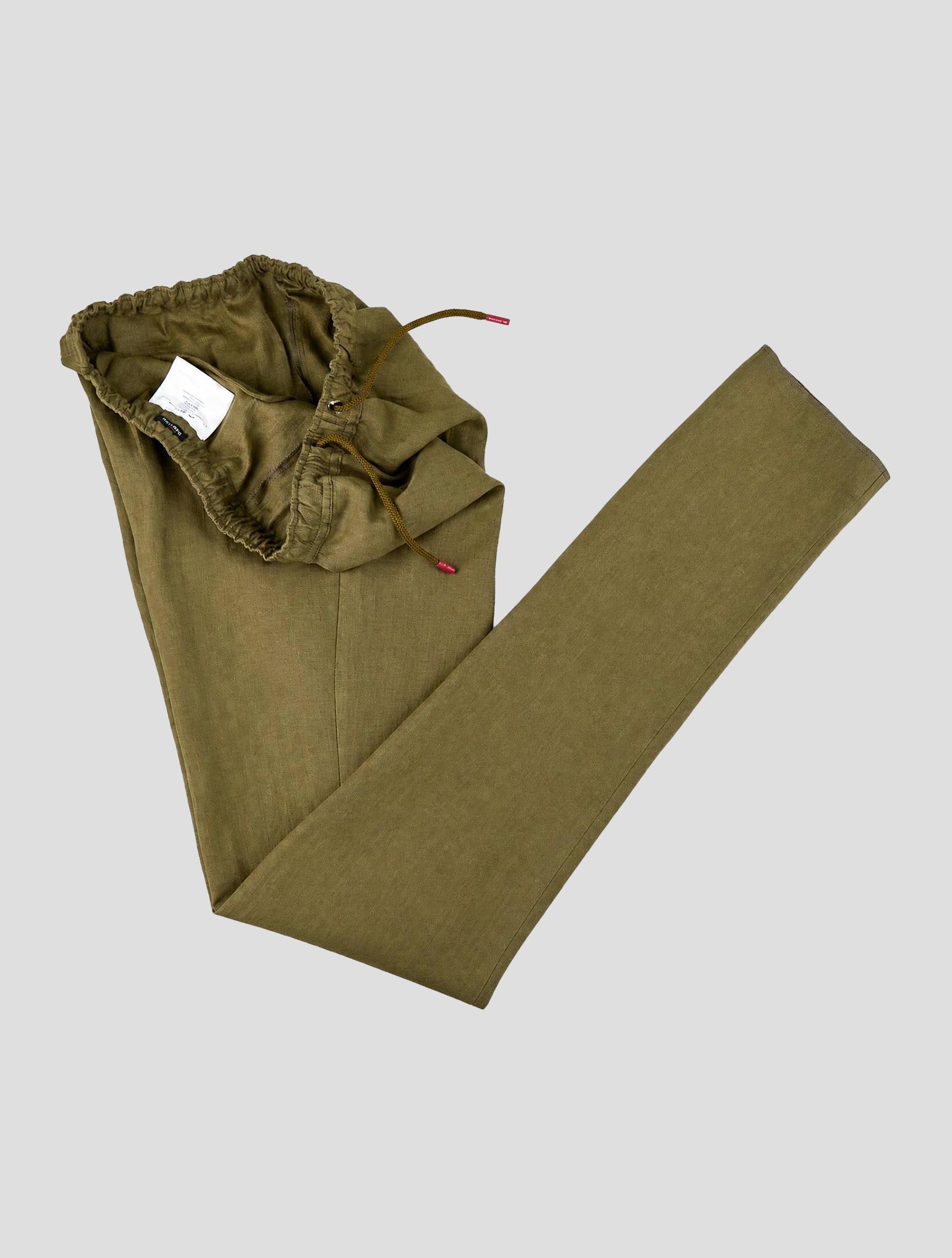 Kiton Green Linen Pants