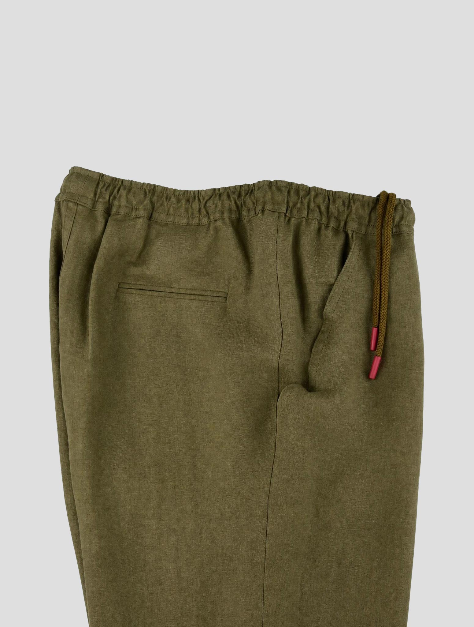 Kiton Green Linen Pants