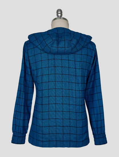 Kiton Blue Cotton Shirt Umbi