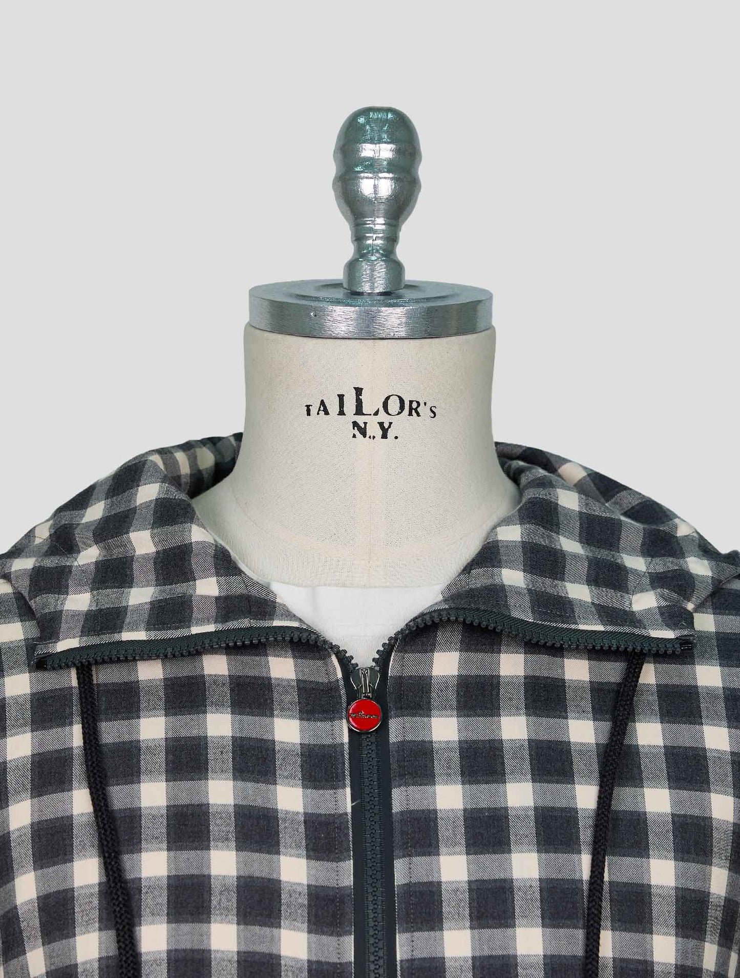 Kiton White Gray Cotton Shirt Umbi