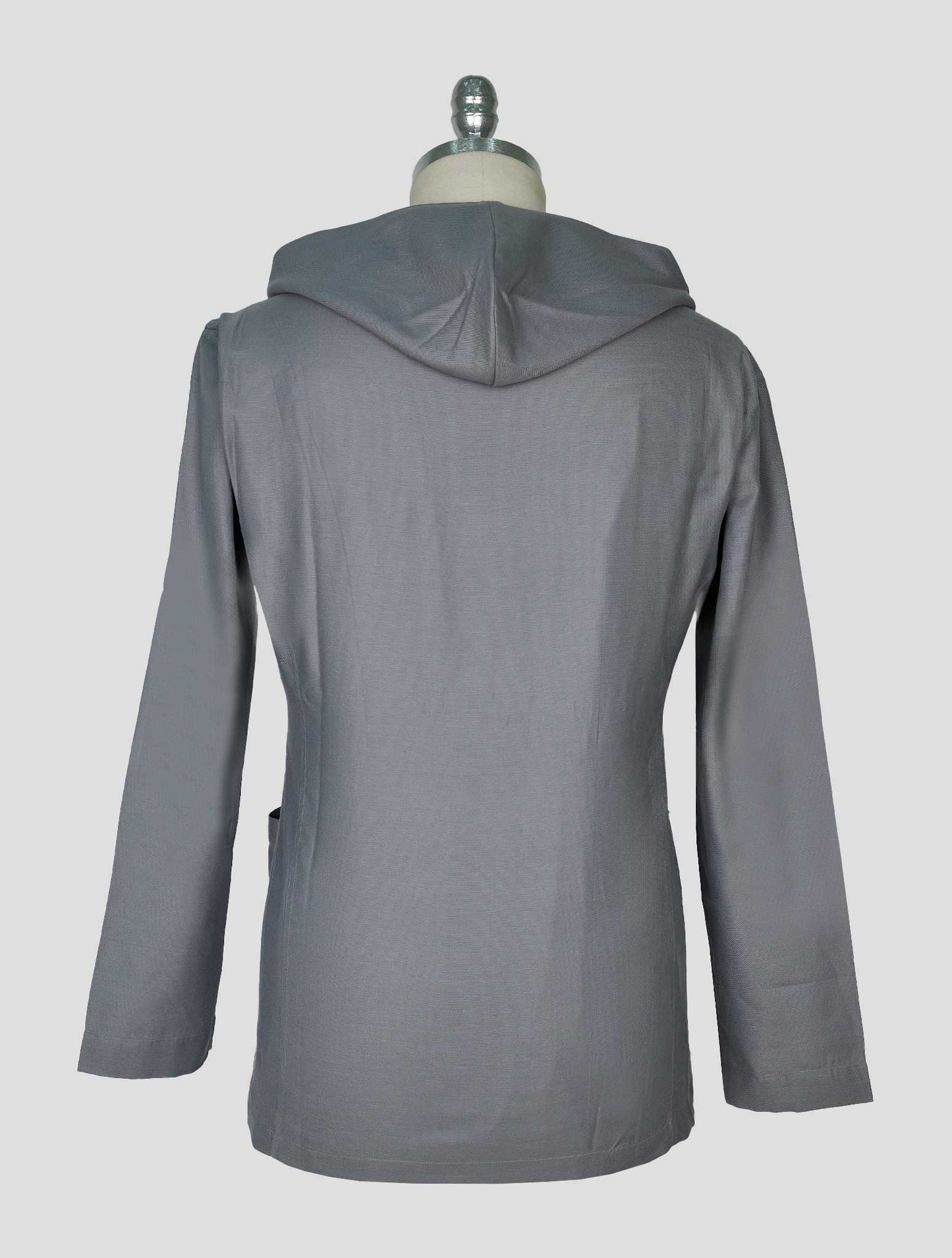Kiton Gray Cotton Silk Shirt Luca