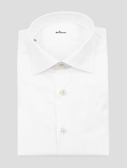 Kiton White Cotton Shirt