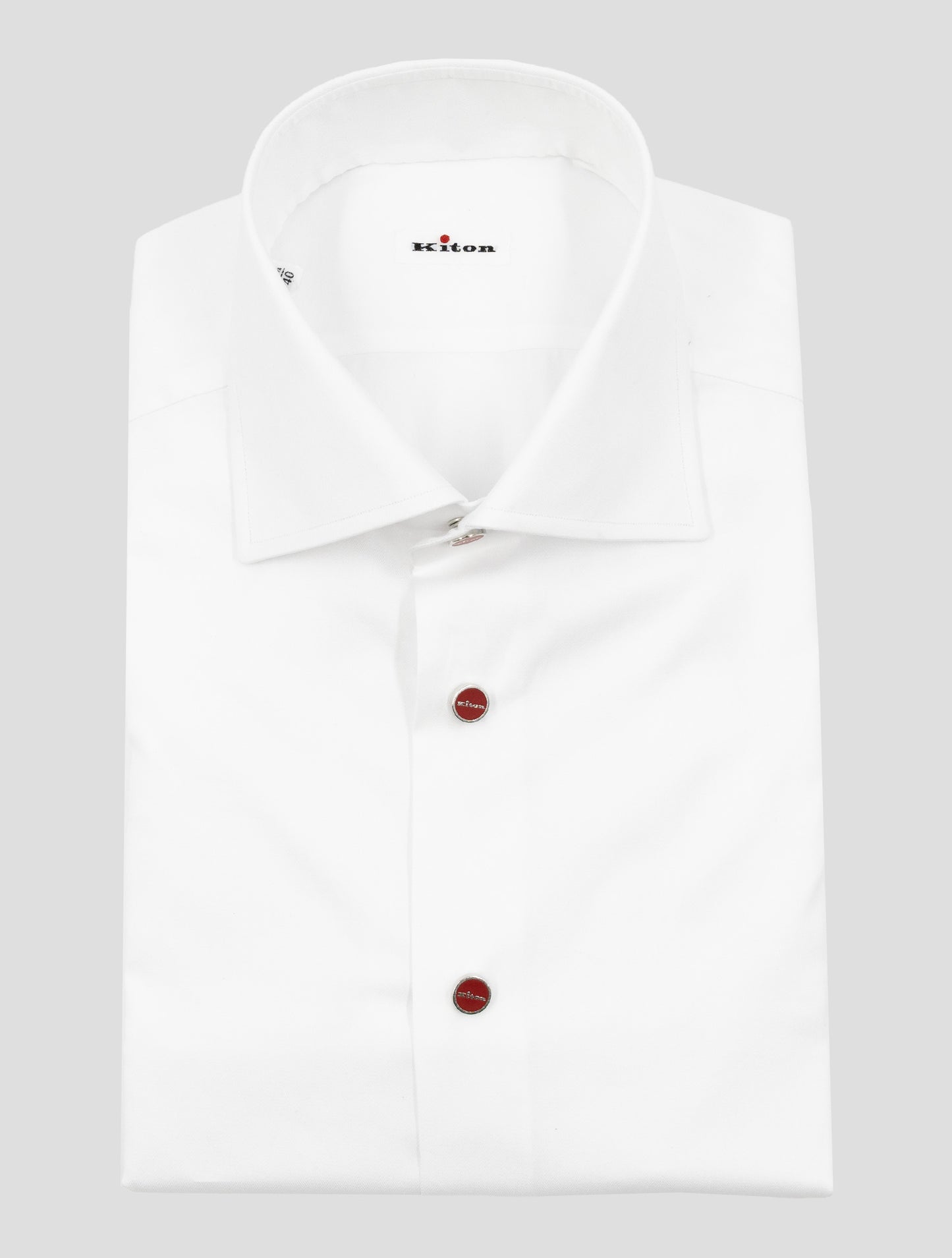 Kiton White Cotton Shirt